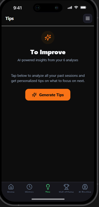 AI Form Analysis Screen